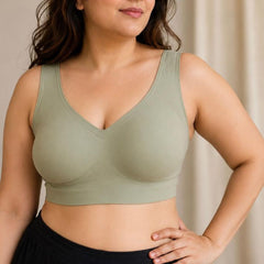 Etimad - Seamless Bra In Leaf Green