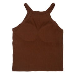 Andazz Brown Sleeveless Bra Top