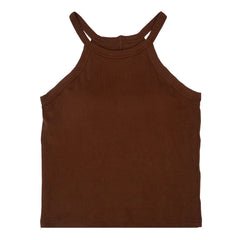 Andazz Brown Sleeveless Bra Top