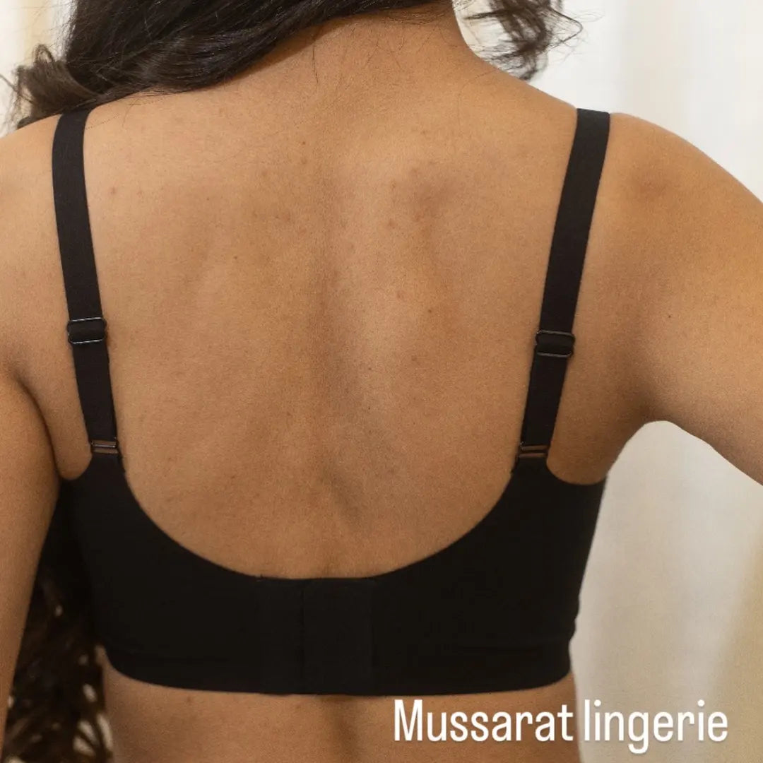 Nazakat_Seamless_Bra_In_Black_Back_Sid