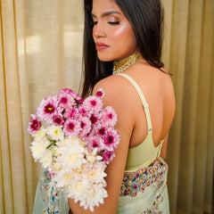 Nazakat Seamless Bra In Light Green