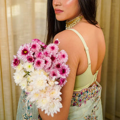 Nazakat Seamless Bra In Light Green